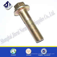 Good price yellow zinc finished flange bolt